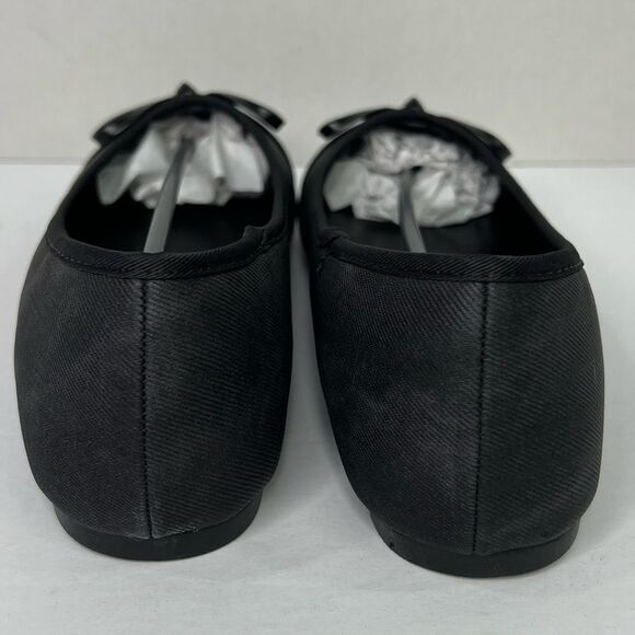 New! Tahari Geneva Black Vegan Textile Slip On Ballet Women Flats Various Size - Picture 4 of 10